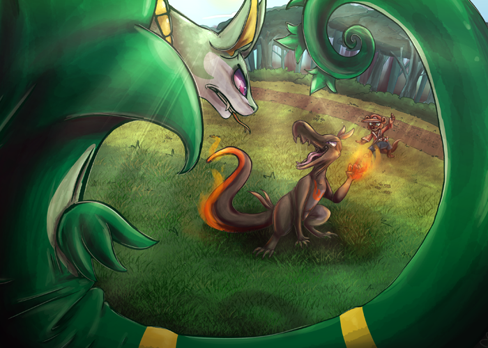 Saul Fighting a Serperior