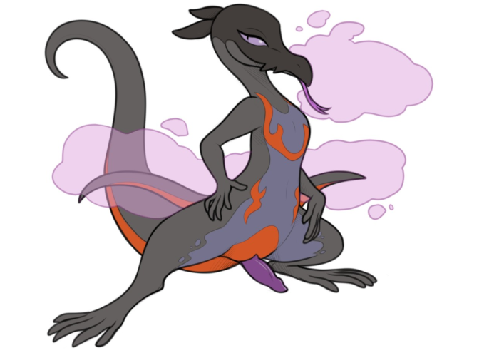 Saul showing himself off has he lets out some pheromones.